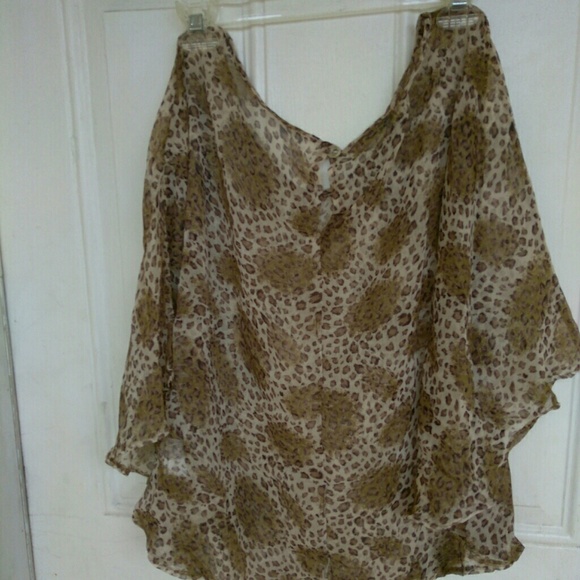 Cocoa Blue blouse  L - Picture 2 of 4